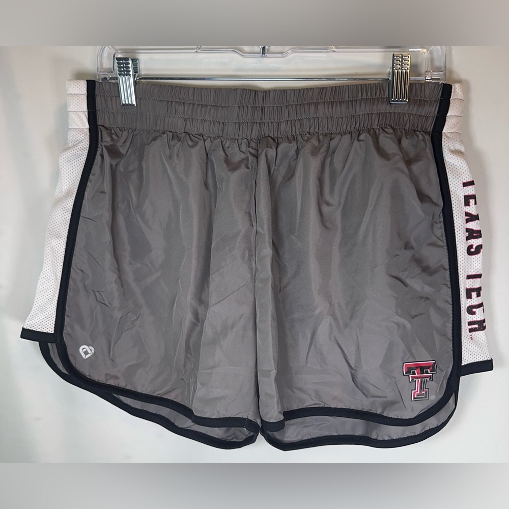TEXAS TECH Colosseum Gray Women's Athletic Shorts Run Marathon Size Large NWOT